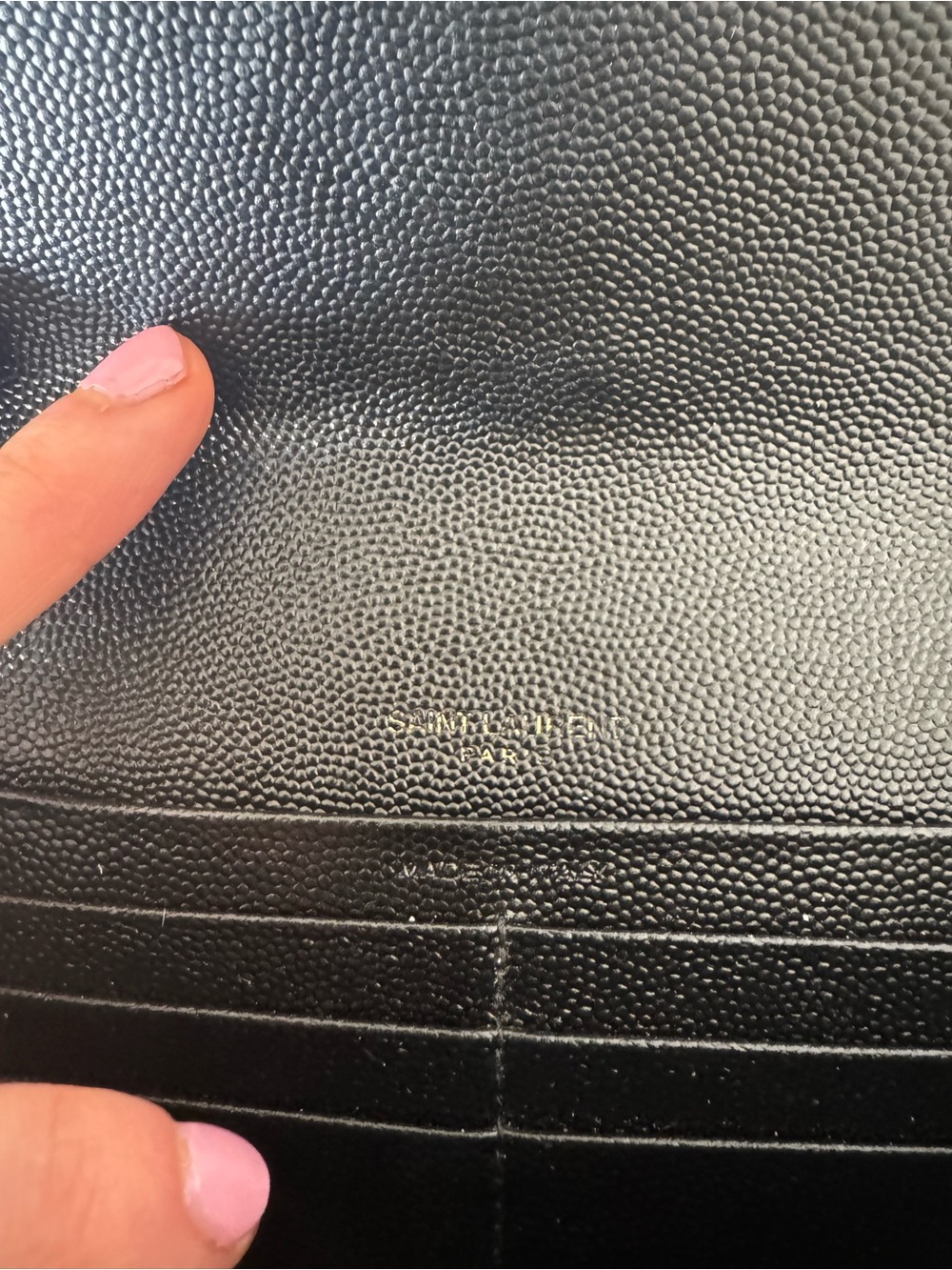 YSL monogramme logo leather flap wallet - Picture 5 of 9